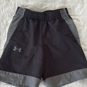 Under Armour Black and Gray Athletic Shorts